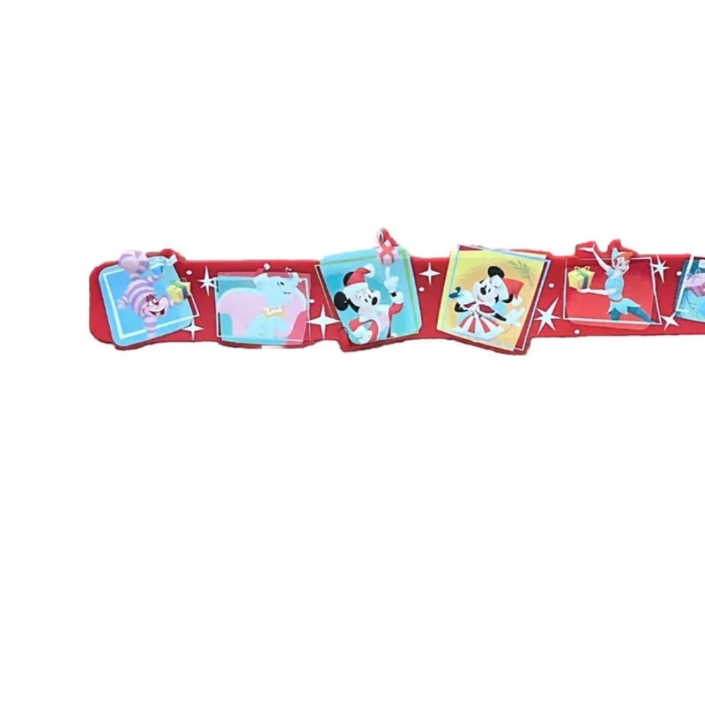 2023 Disney Parks Mickey & Friends Holiday Greetings Christmas Slap Bracelet